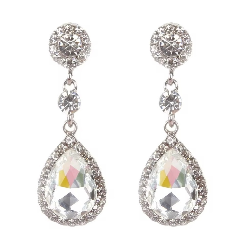 White water Droplets Dangle Earrings for Women